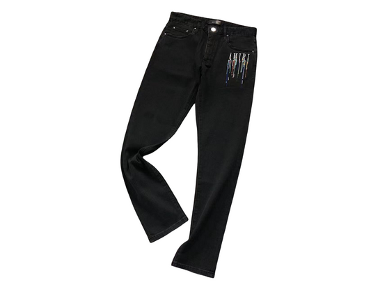AMIRI Painted Denim Jeans Black