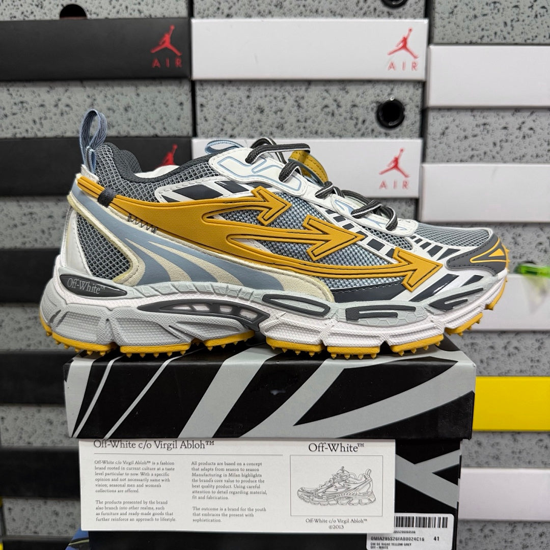 Off-White Be Right Back Grey White Yellow