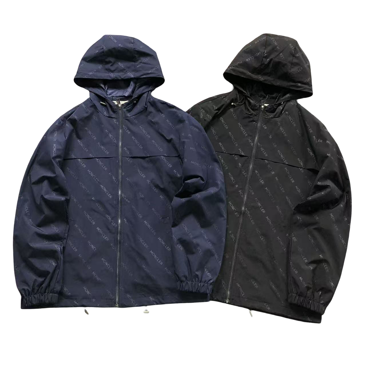 Moncler Motif Windbreaker Black