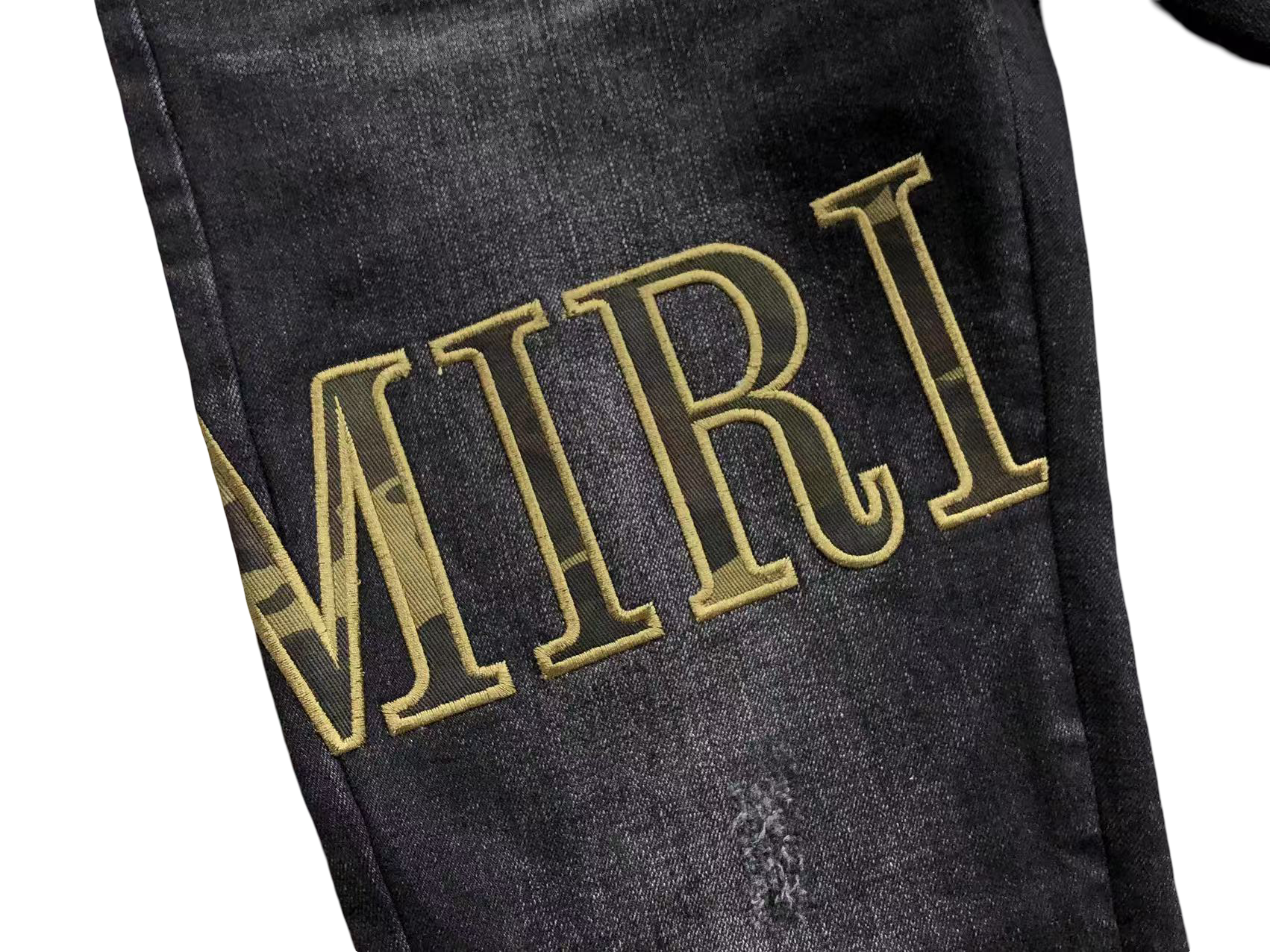 AMIRI Camo Jeans Black