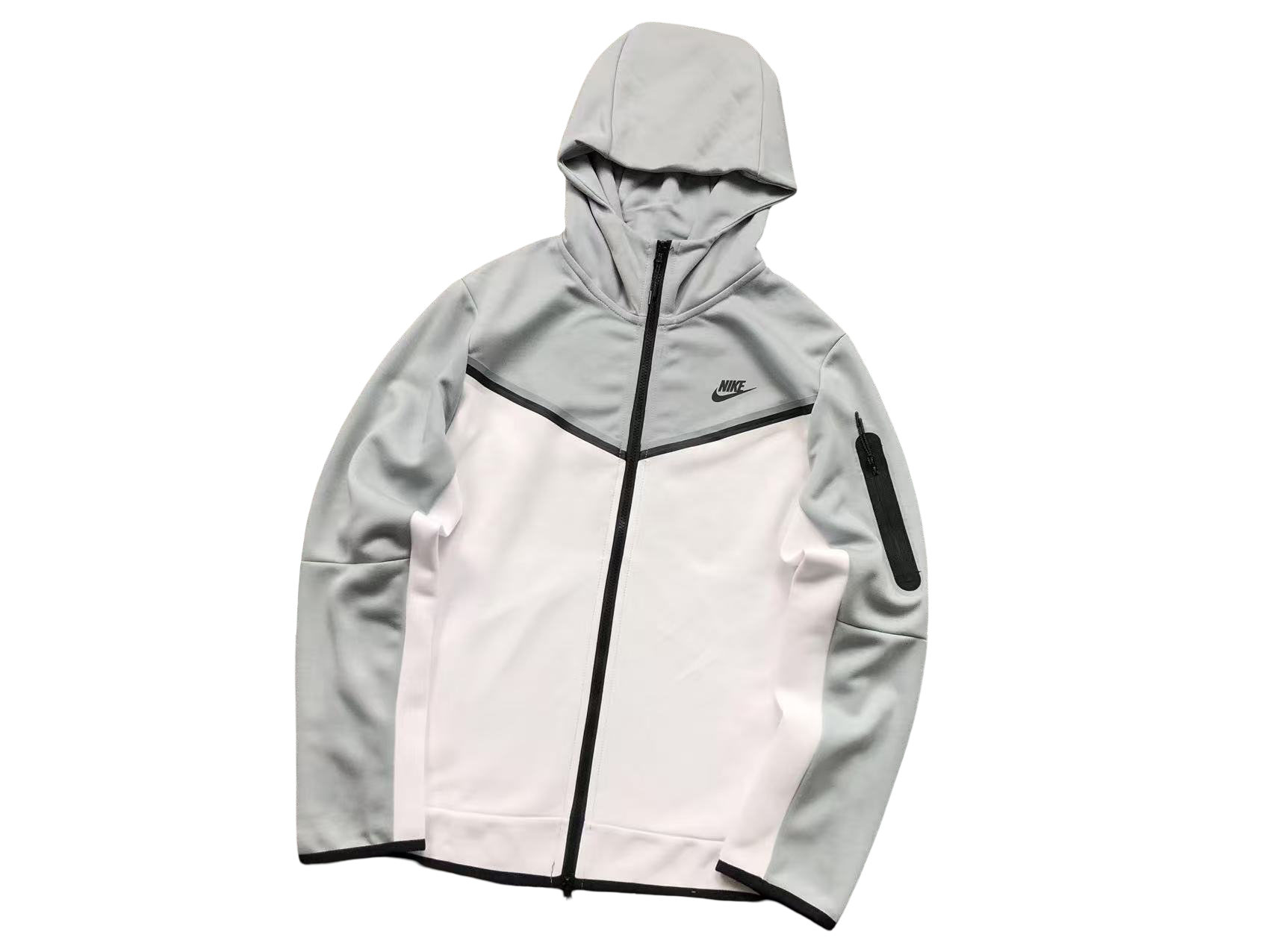 Nike Tech Fleece 2024 Zip Hoodie Grey/White