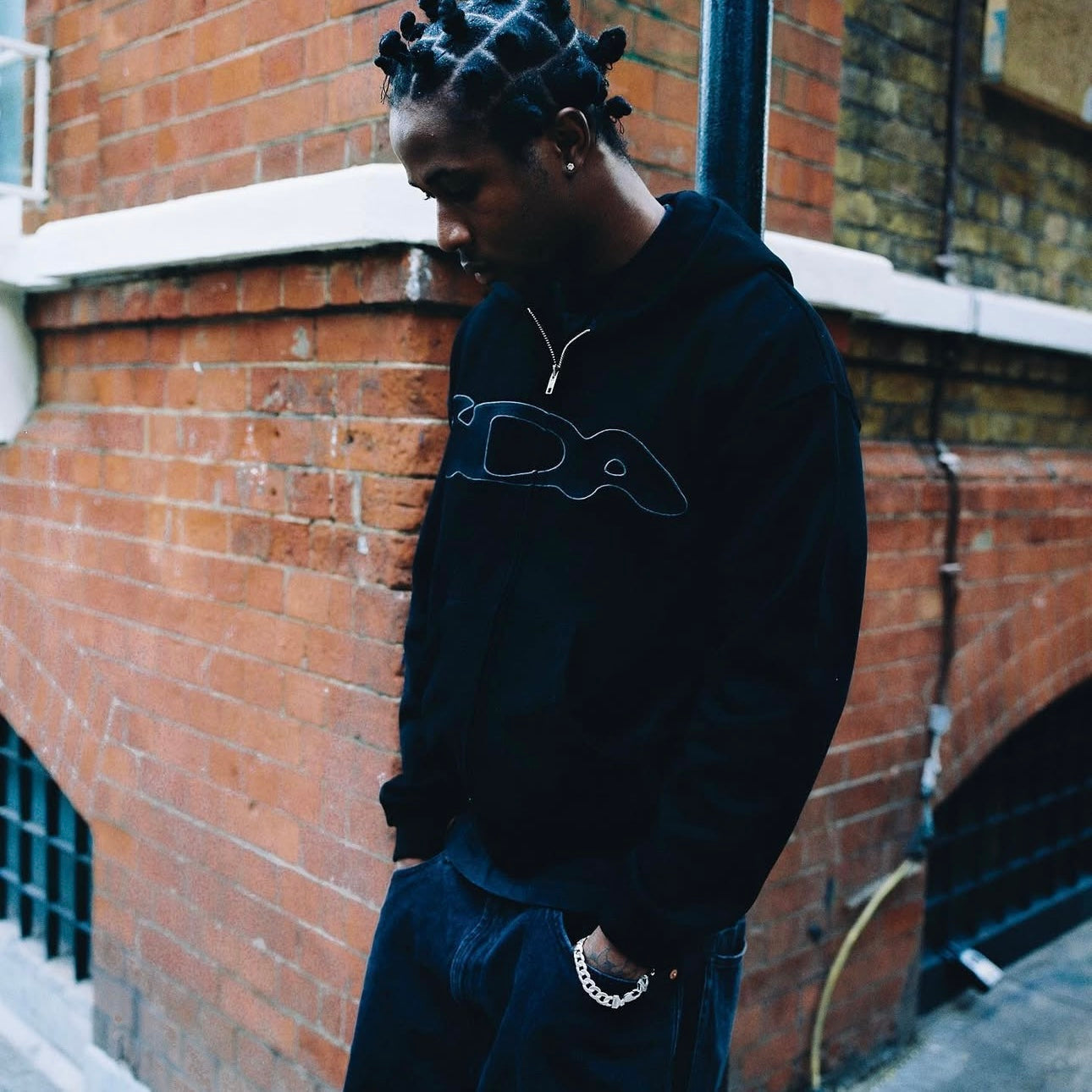 IDA Valentine Zip Hoodie Black
