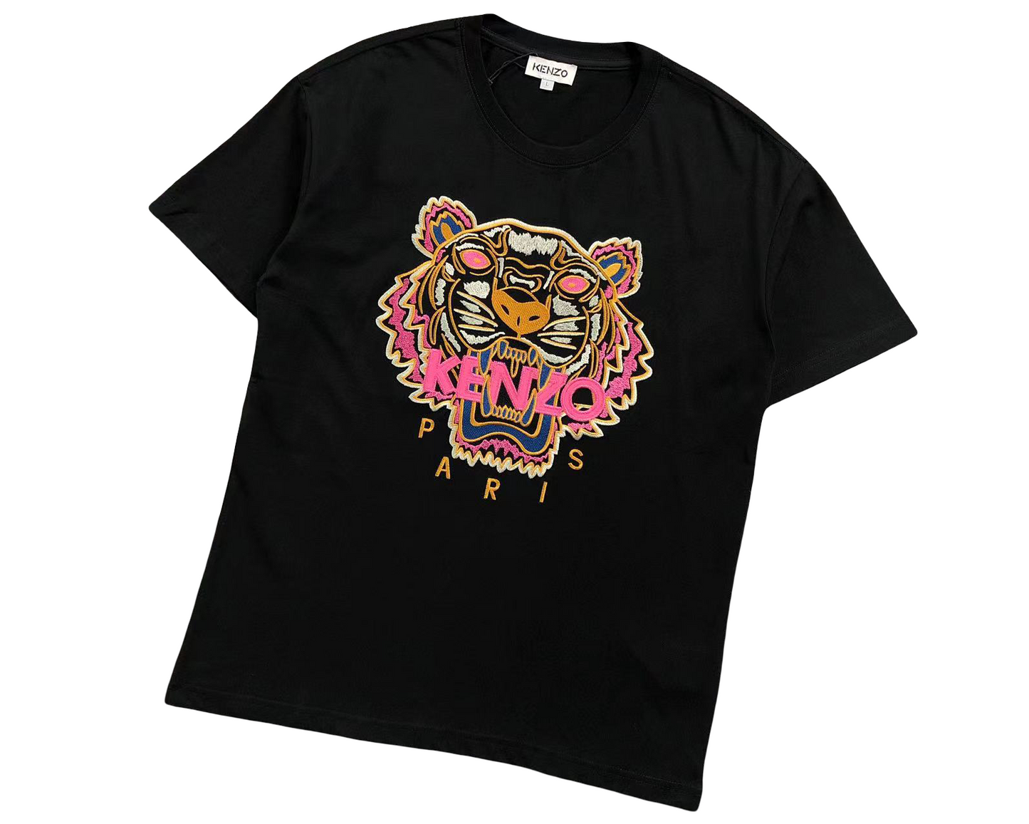 KENZO Tiger Tee Black/Pink/Orange