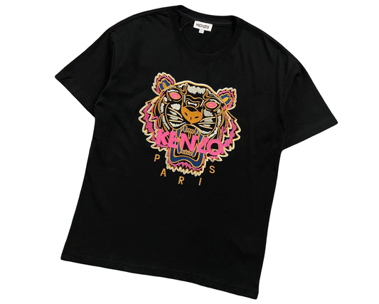 KENZO Tiger Tee Black/Pink/Orange