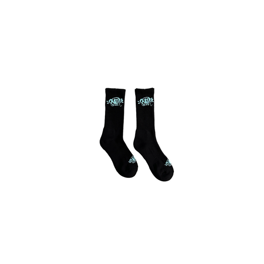 Syna Socks Black Turquoise (2 Pairs)