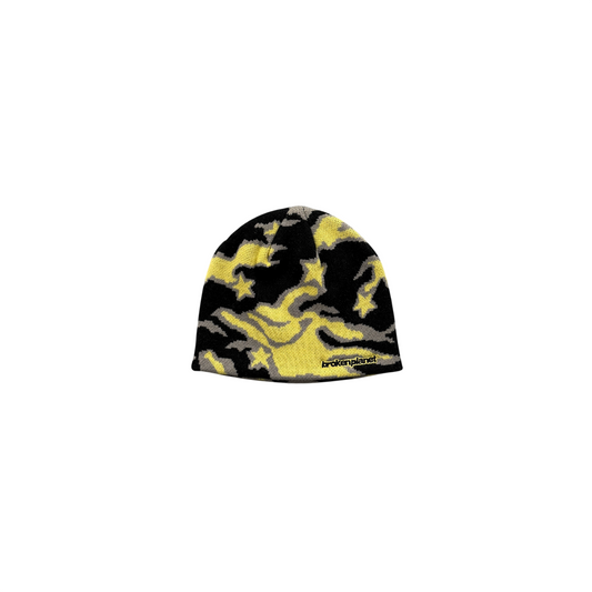 Broken Planet Shooting Stars Beanie Yellow