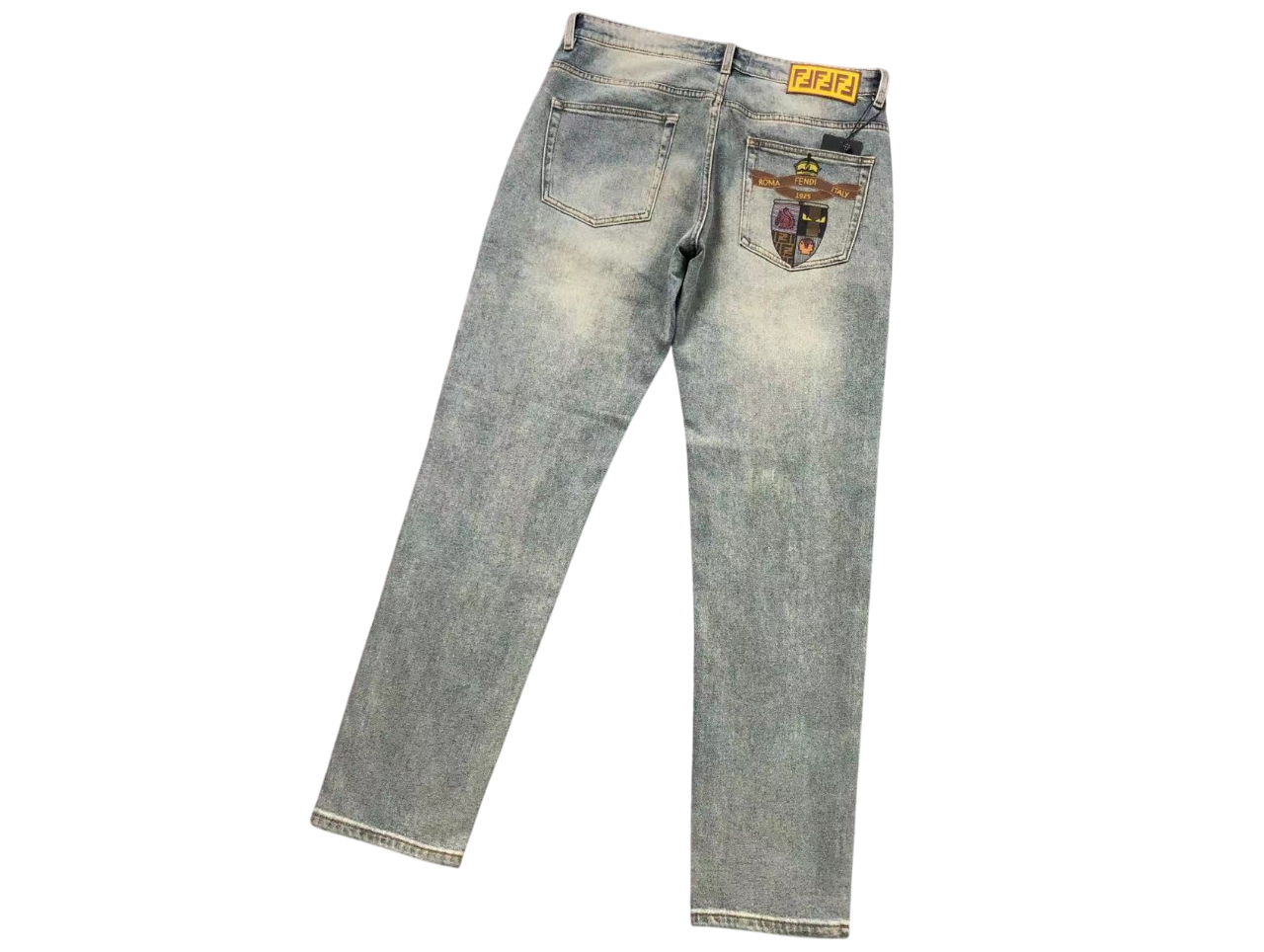 Fendi Roma Denim Jeans Blue