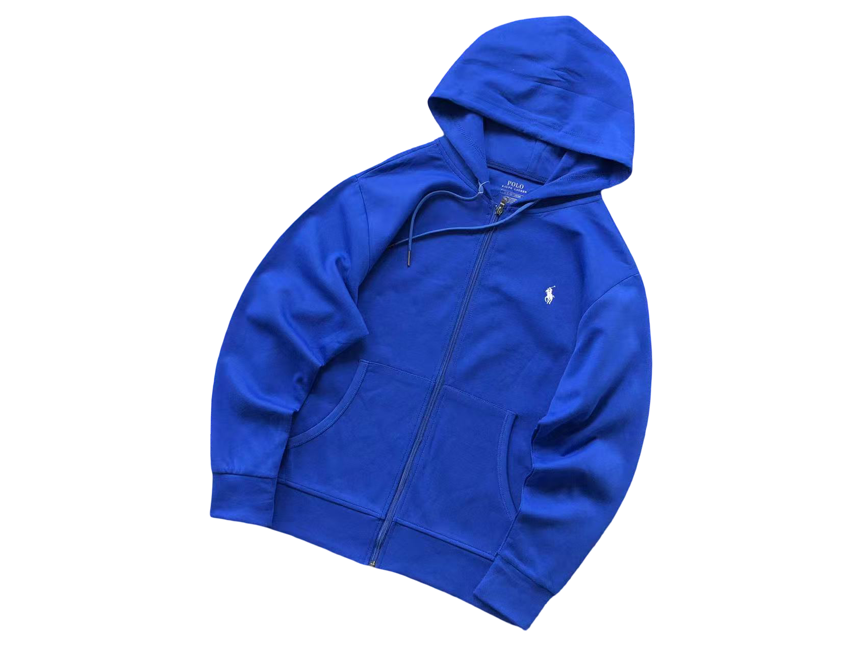 Ralph Lauren Classic Zip Hoodie Royal Blue