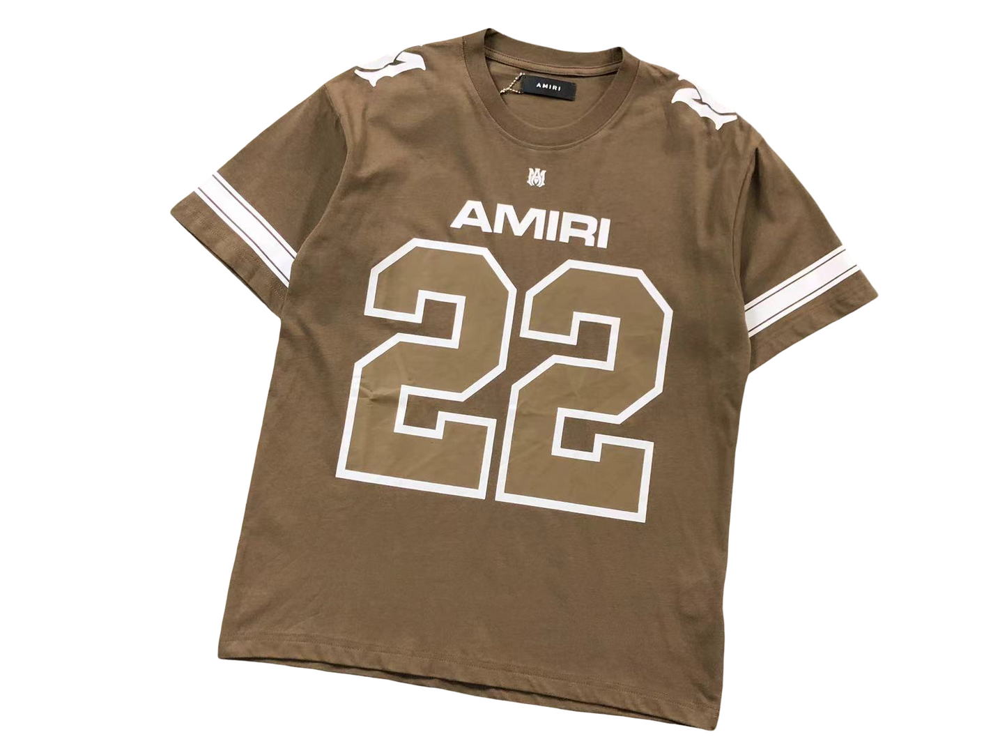 AMIRI Football 22 Tee Brown