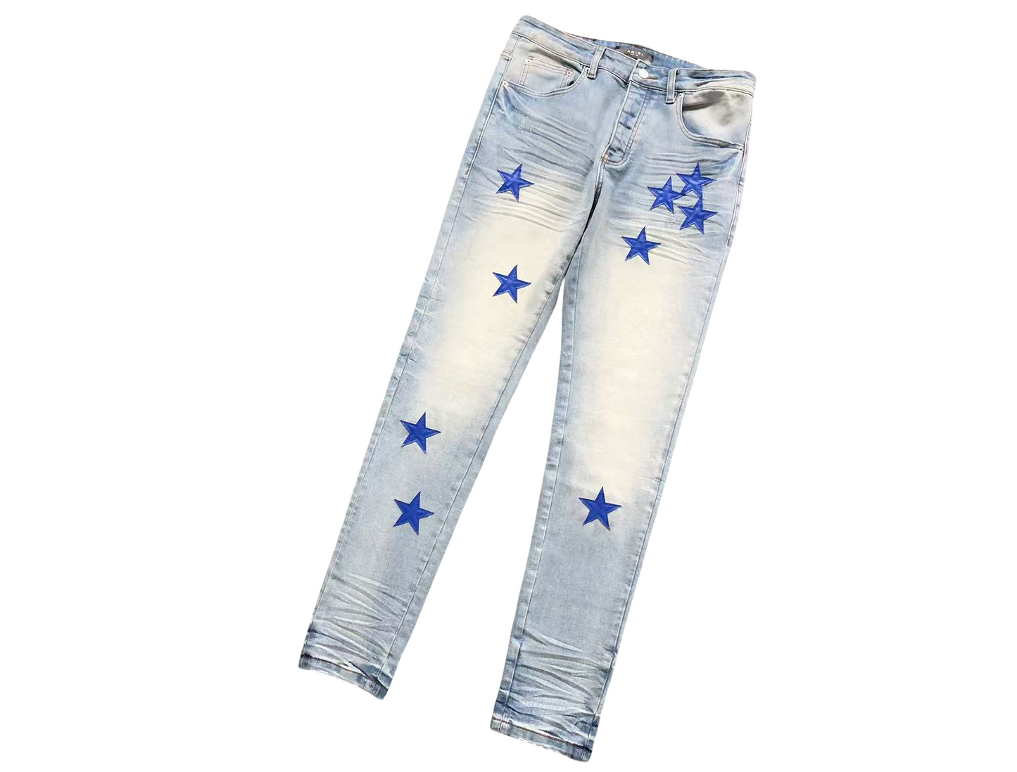 AMIRI Shooting Stars Jeans Light Blue