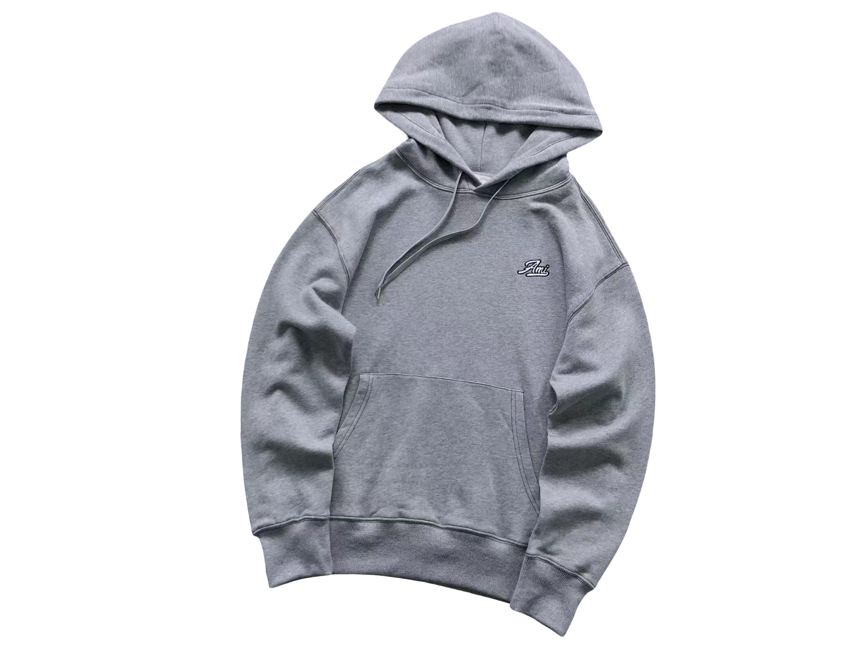 AMI Paris Vice Hoodie Grey
