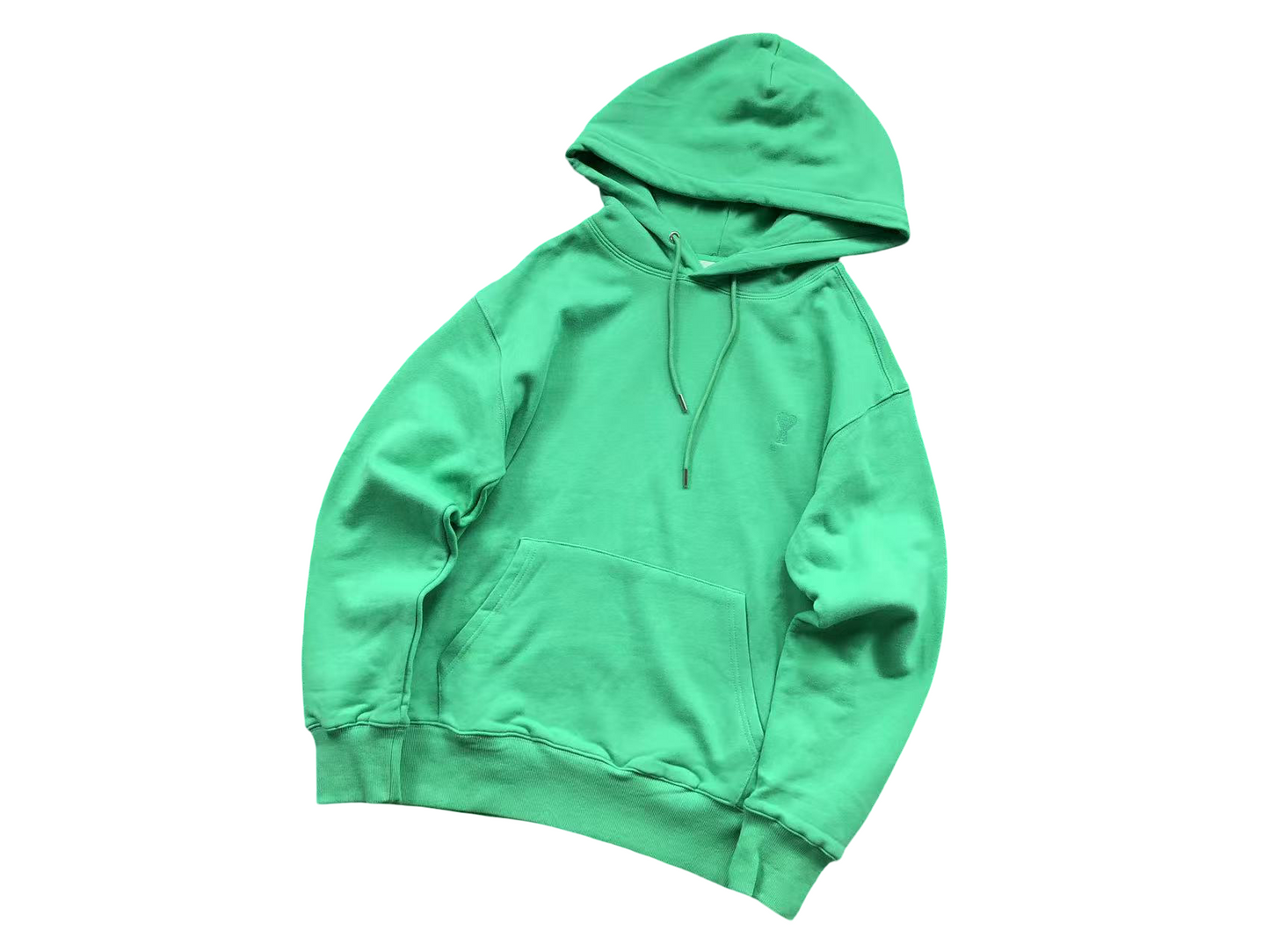 AMI Paris Classic Heart Hoodie Mint