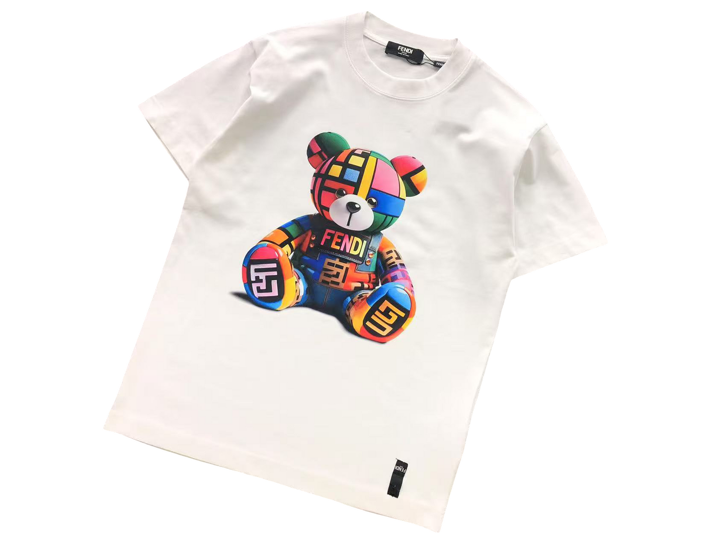 Fendi 3D Bear Tee White