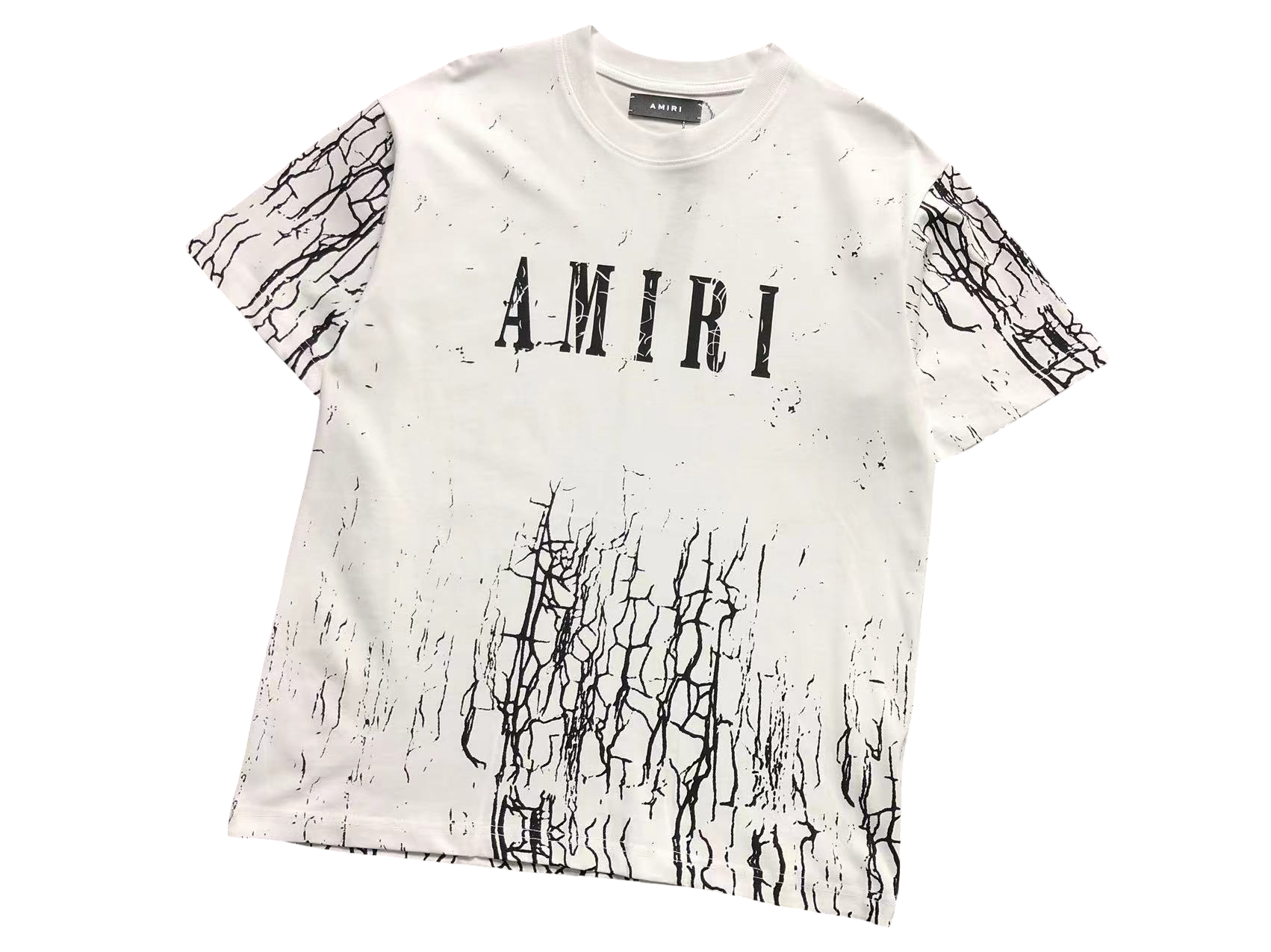 AMIRI Cracked Tee White