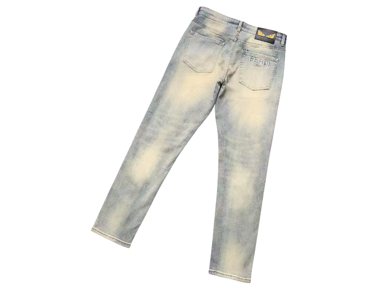 Fendi Multicolor Denim Jeans Blue