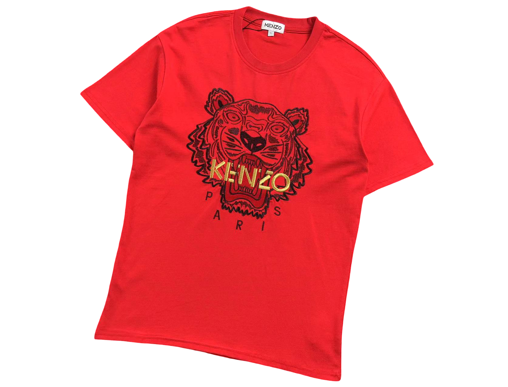 KENZO Tiger Tee Red/Gold