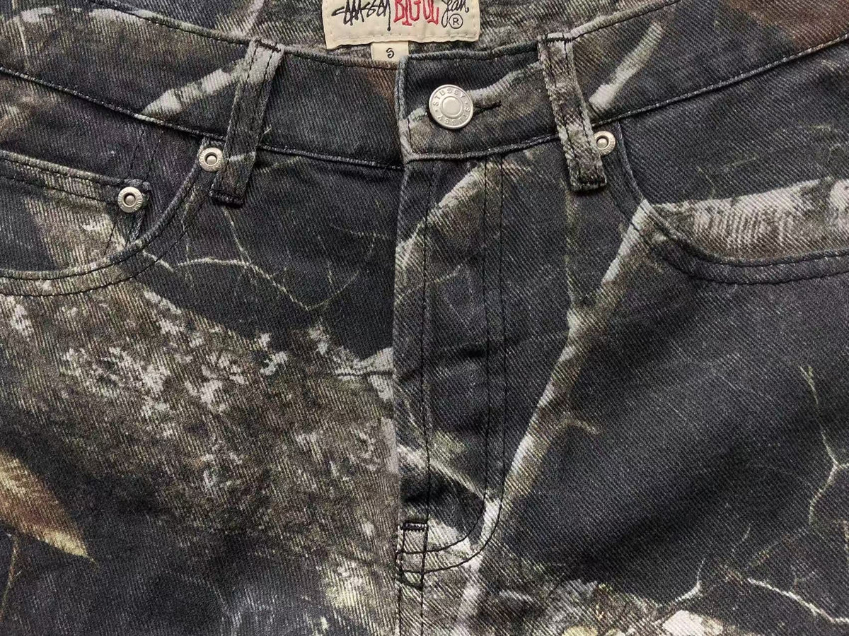 Stussy Big Ol' Leaf Jeans Black