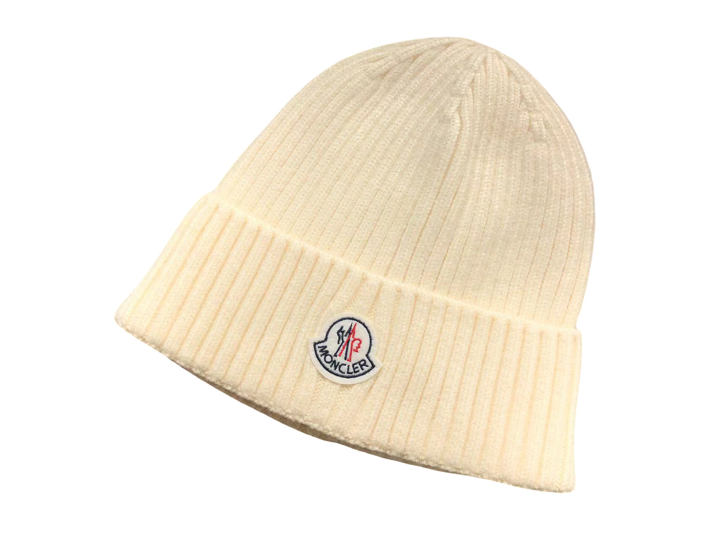 Moncler Wool Beanie Cream