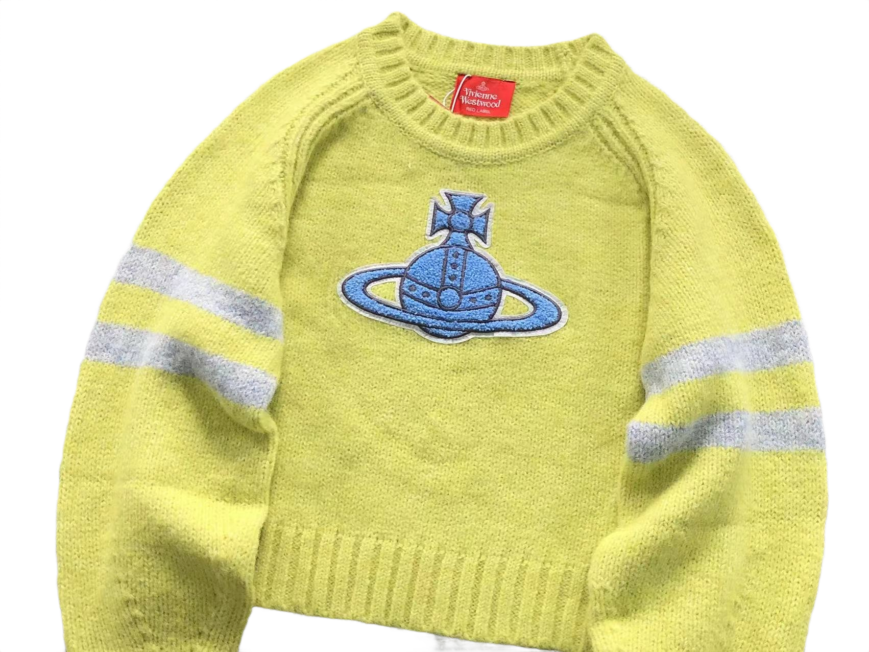 Vivienne Westwood Orb Knit Sweater Yellow