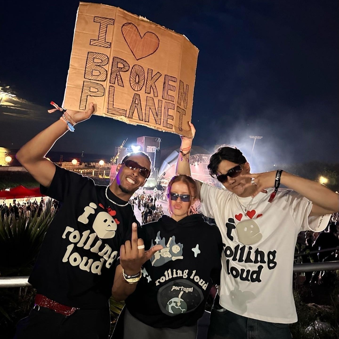 Broken Planet Rolling Loud Tee Black