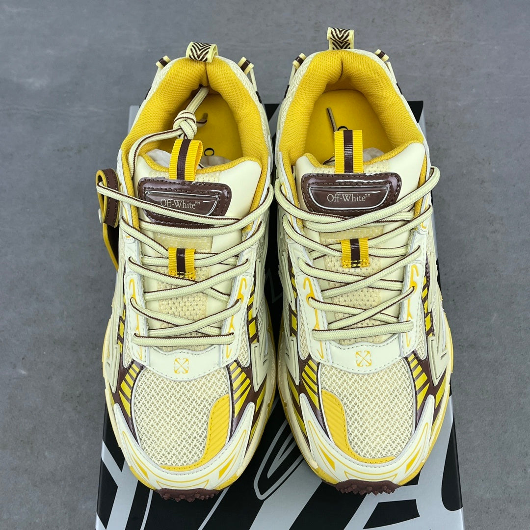Off-White Be Right Back Lemon Yellow Brown