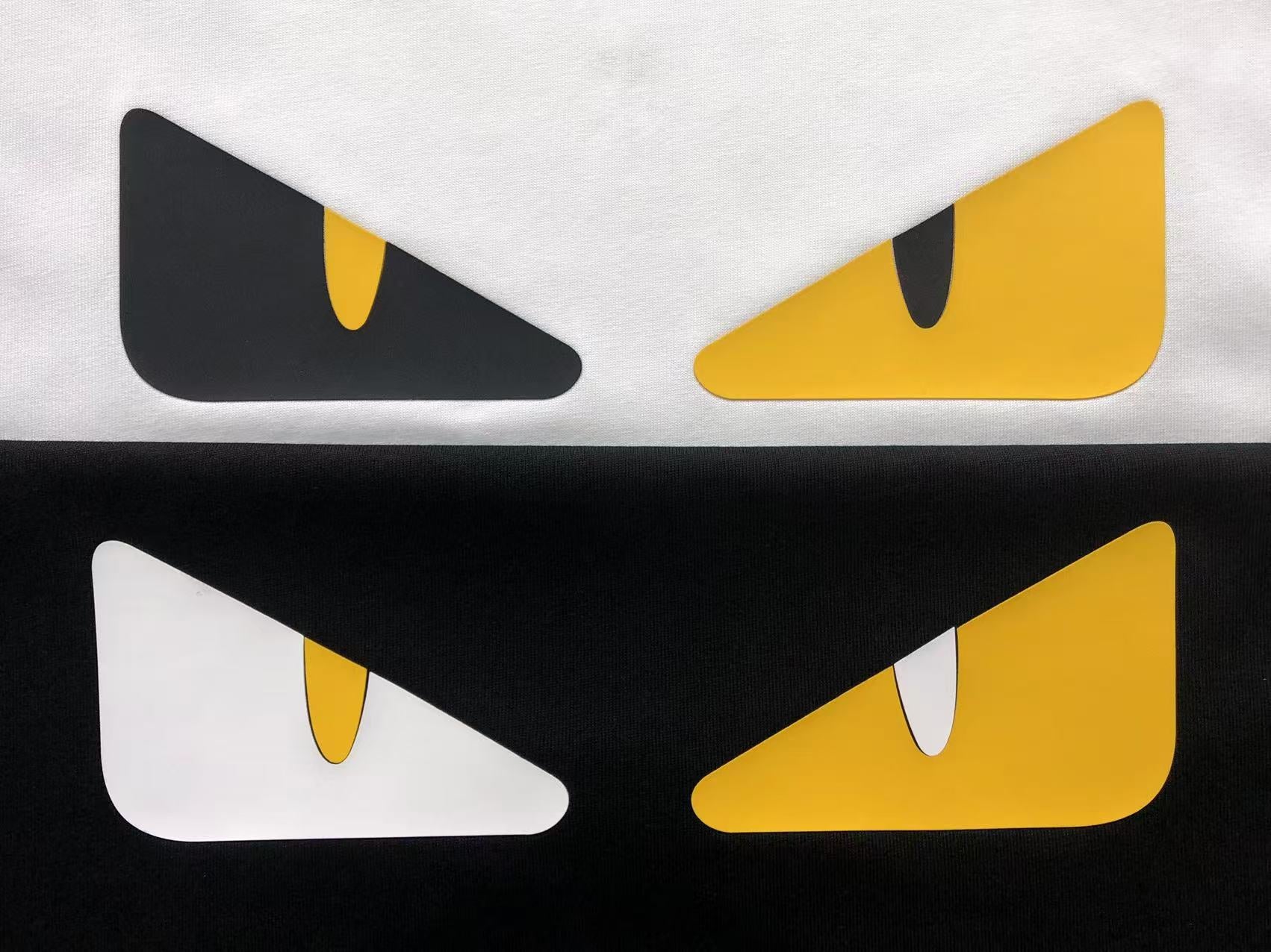 Fendi Bicolor Monster Eyes Tee Black
