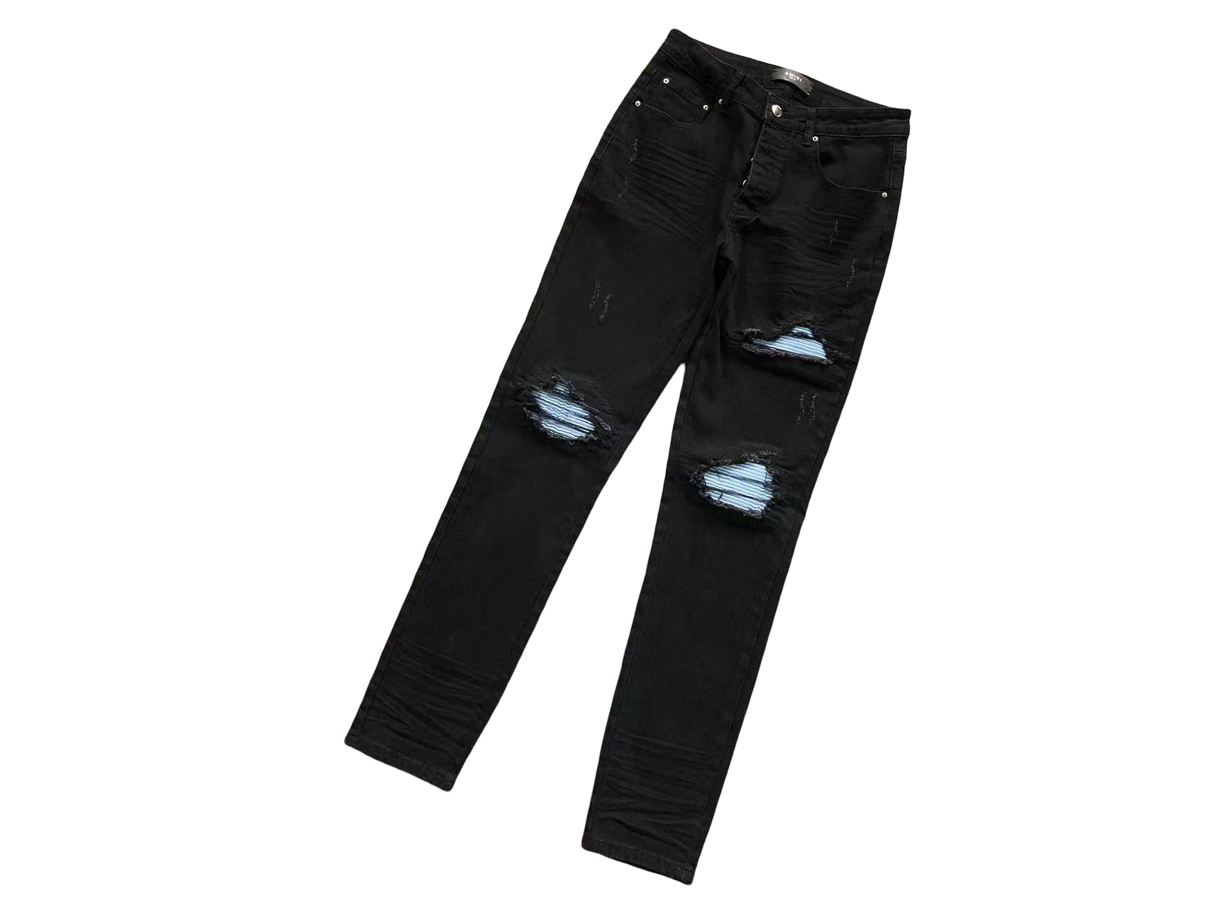 AMIRI Blue Hole Jeans Black