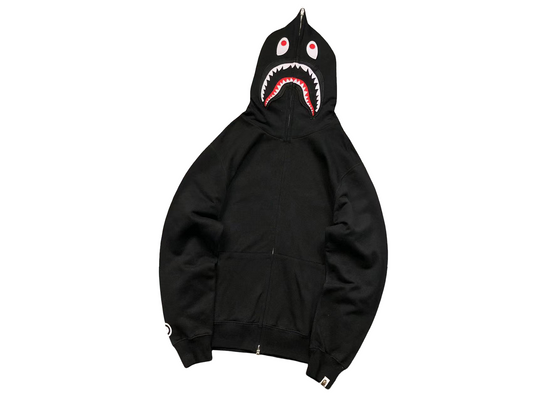 BAPE Shark Work Full Zip Hoodie - (BLACK)