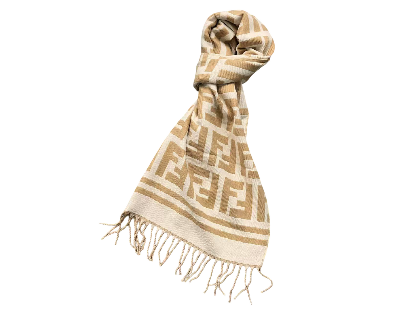 Fendi Monogram Scarves Black White/Cream/Brown/Pink/Black Brown