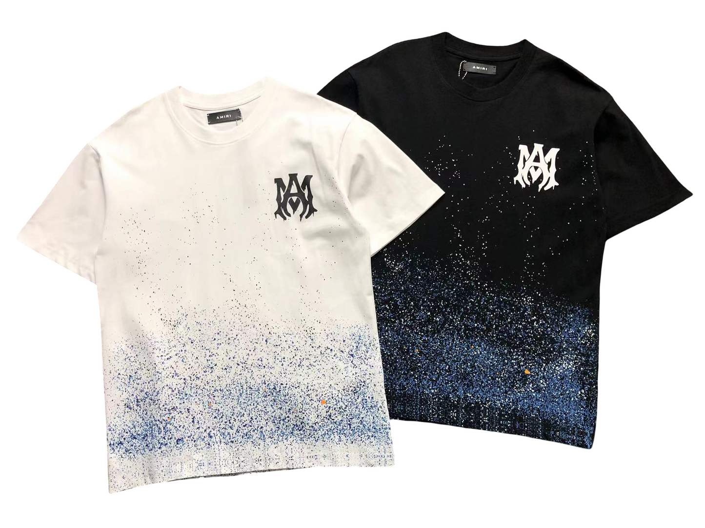 AMIRI Paint Splatter Tee Black