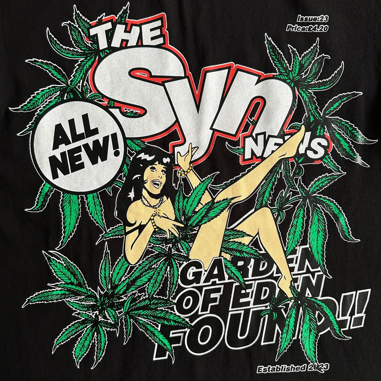 Syna World News Tee Black