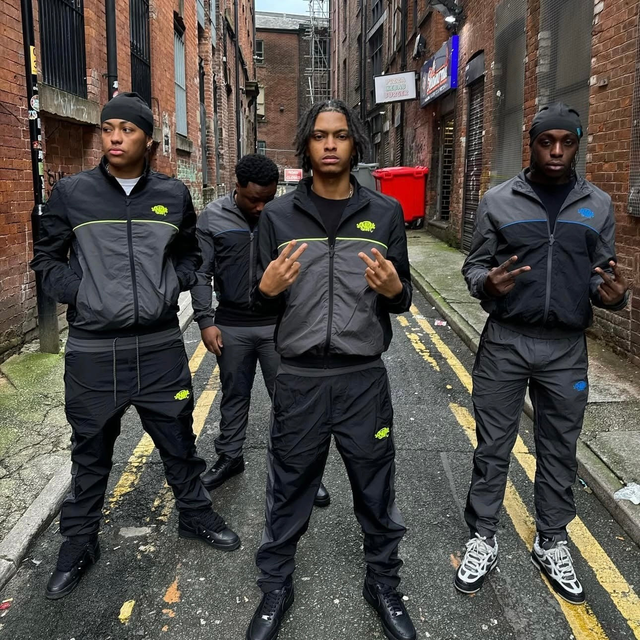 Syna World Shellsuit Black/Grey/Blue