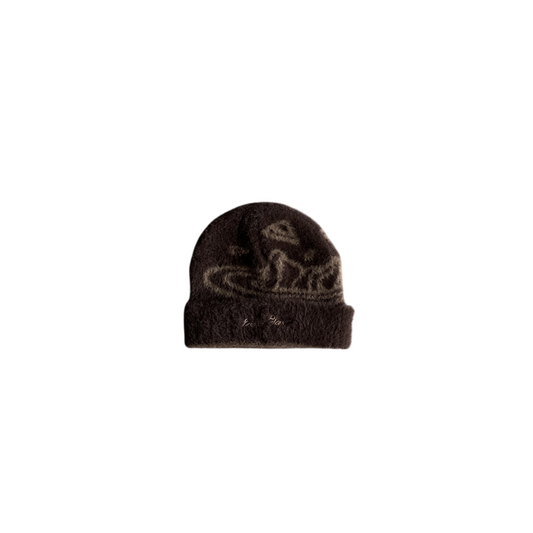 Broken Planet Outer Space Wool Beanie Brown