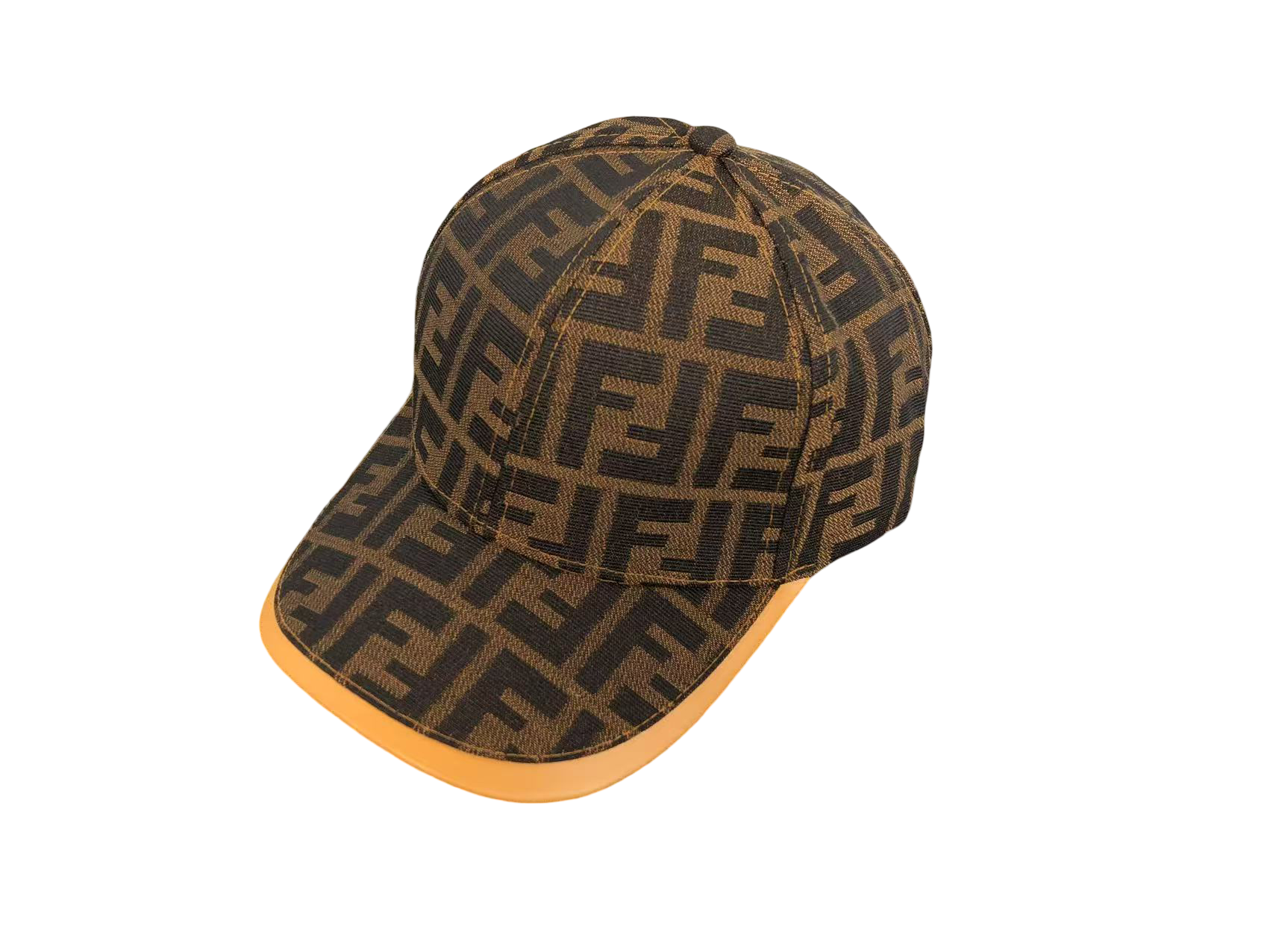 Fendi Square Cap Khaki Orange