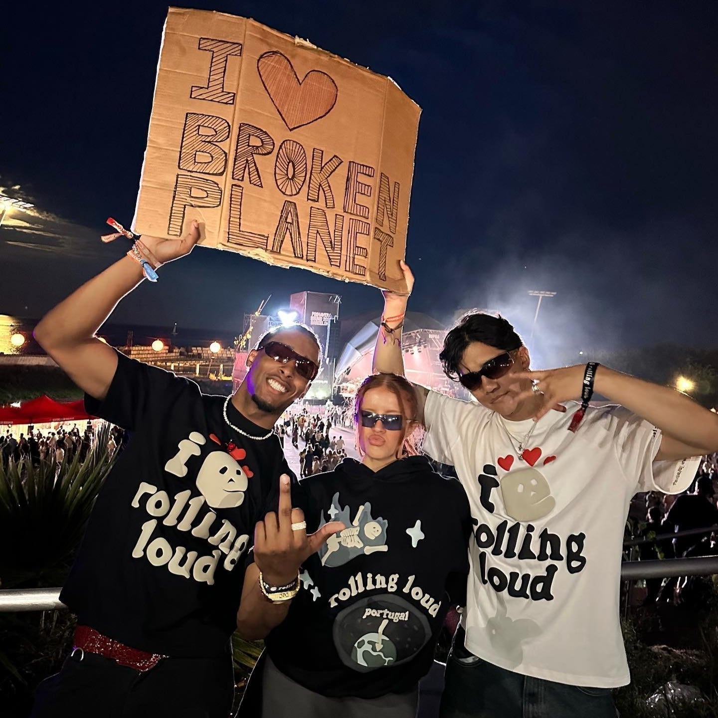 Broken Planet Rolling Loud Hoodie Black