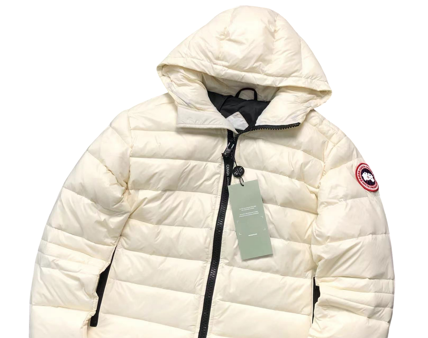 Canada Goose Crofton Slim Fit Down Jacket Cream