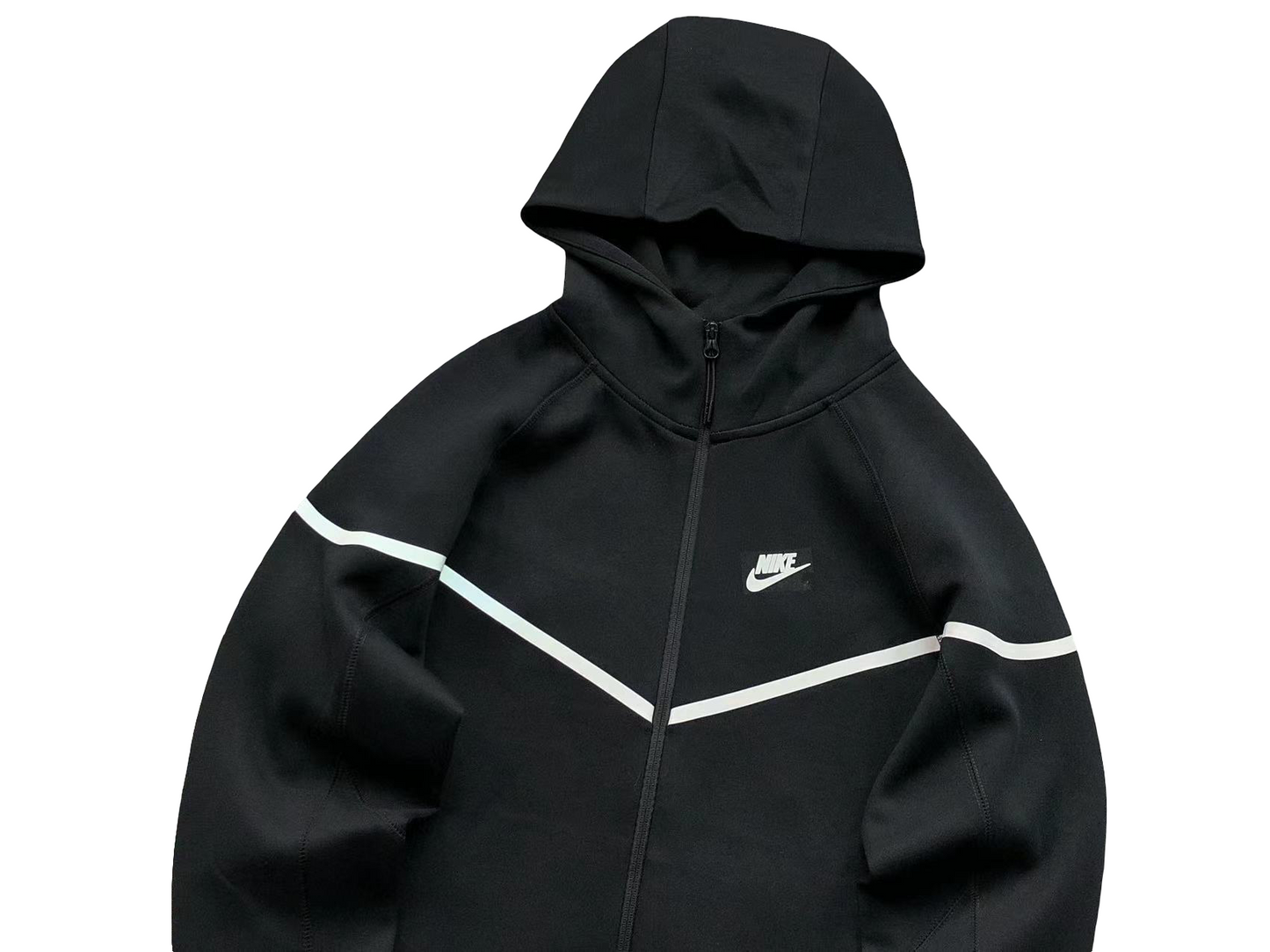 Nike Tech Fleece 2025 Zip Hoodie Black/White
