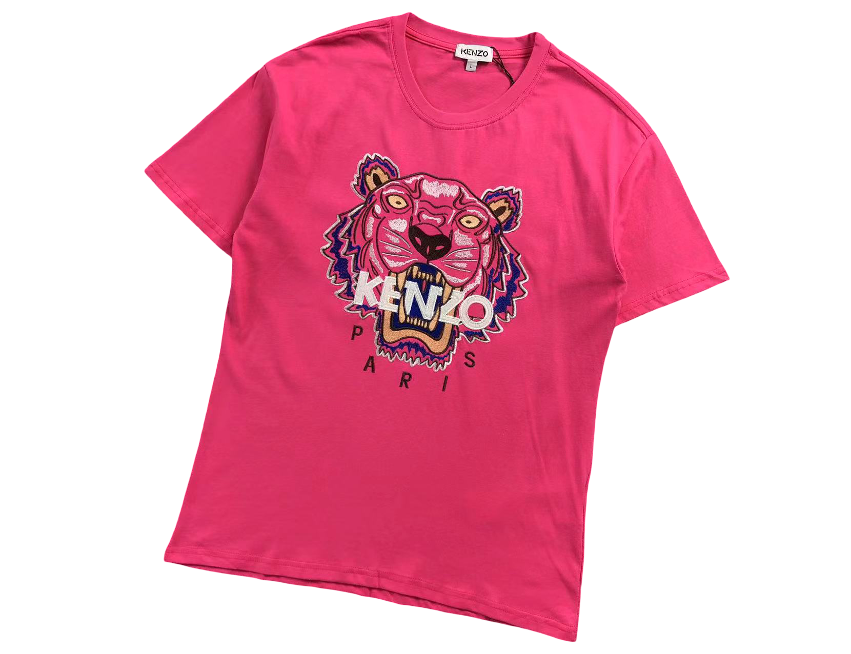 KENZO Tiger Tee Fuchsia/White/Blue