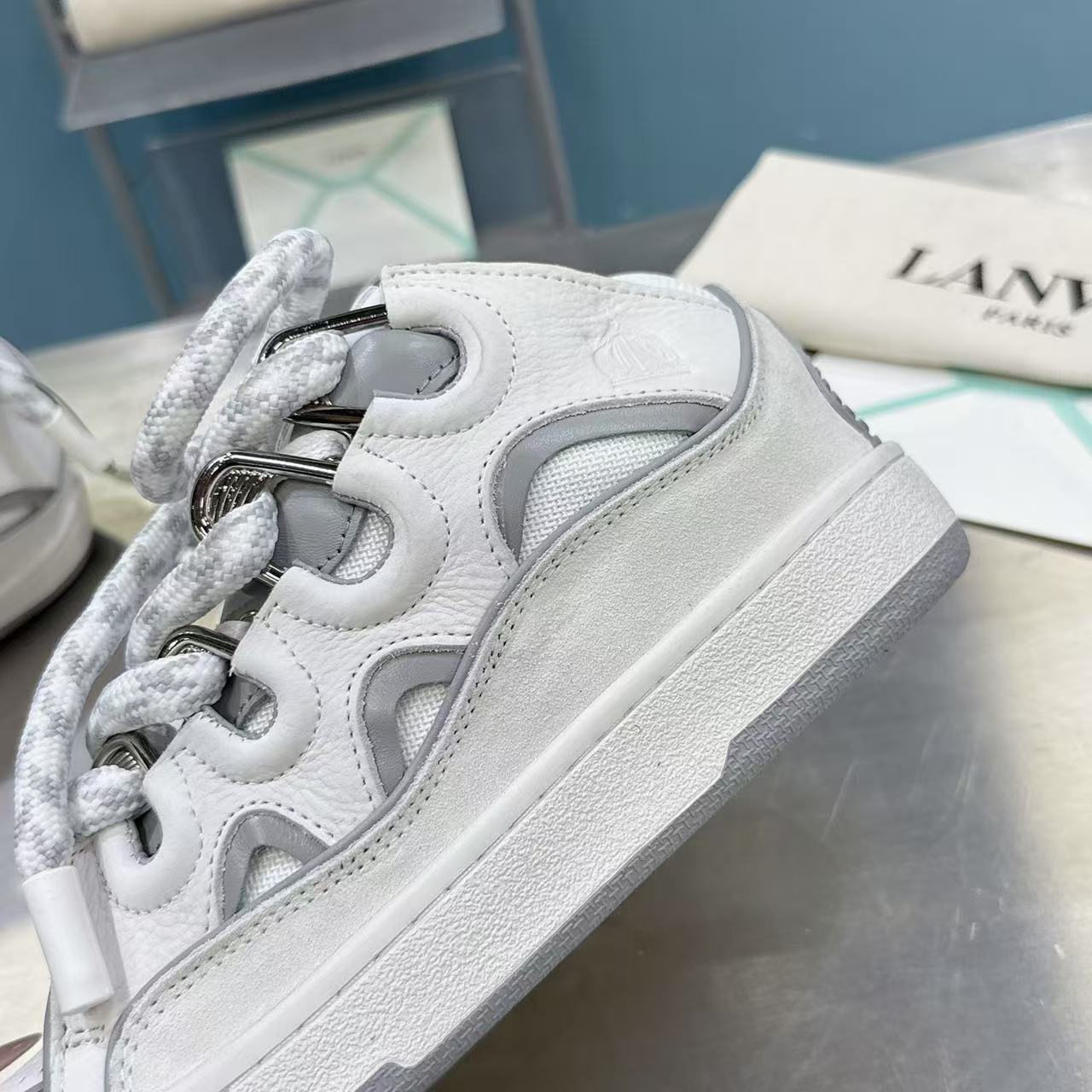 Lanvin Curb Rope Grey/White