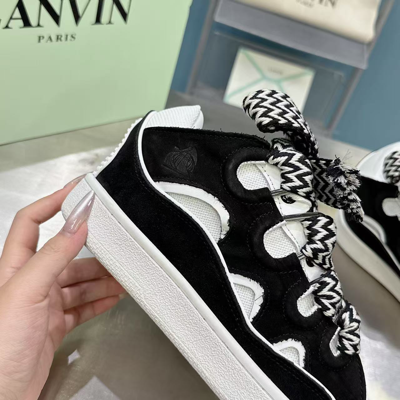 Lanvin Curb Black/White