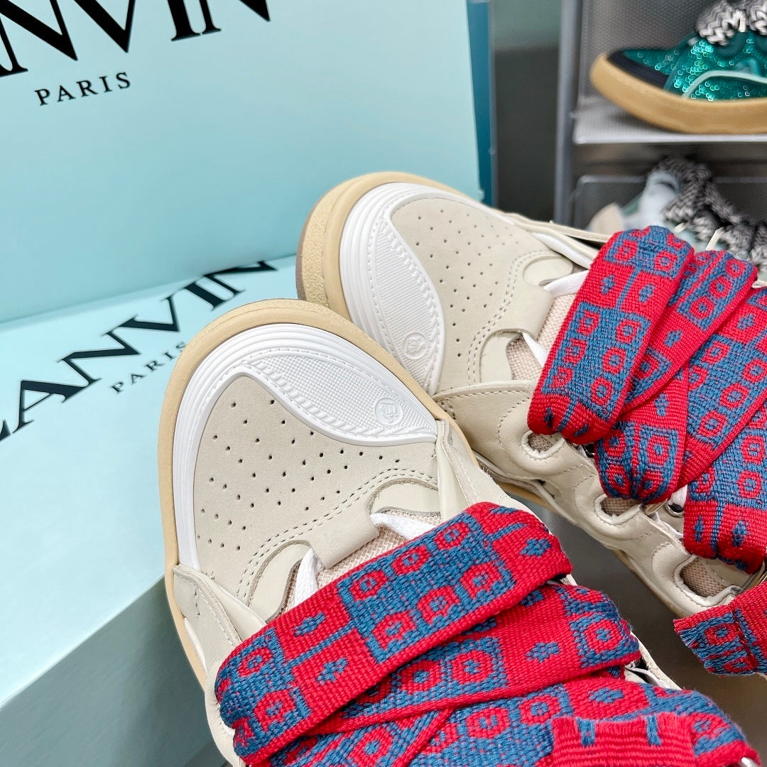 Lanvin Curb Cream/Beige/Red