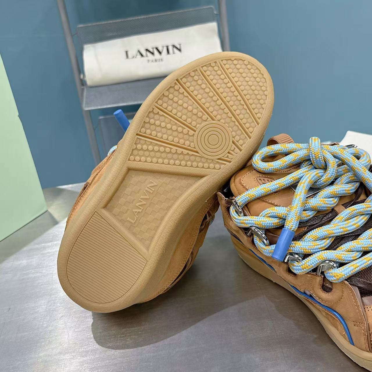 Lanvin Curb Rope Brown/Blue
