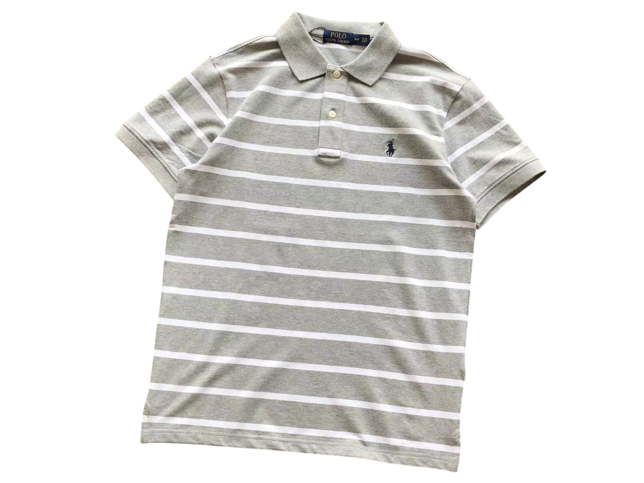 Ralph Lauren Multi Stripes Polo Grey/White