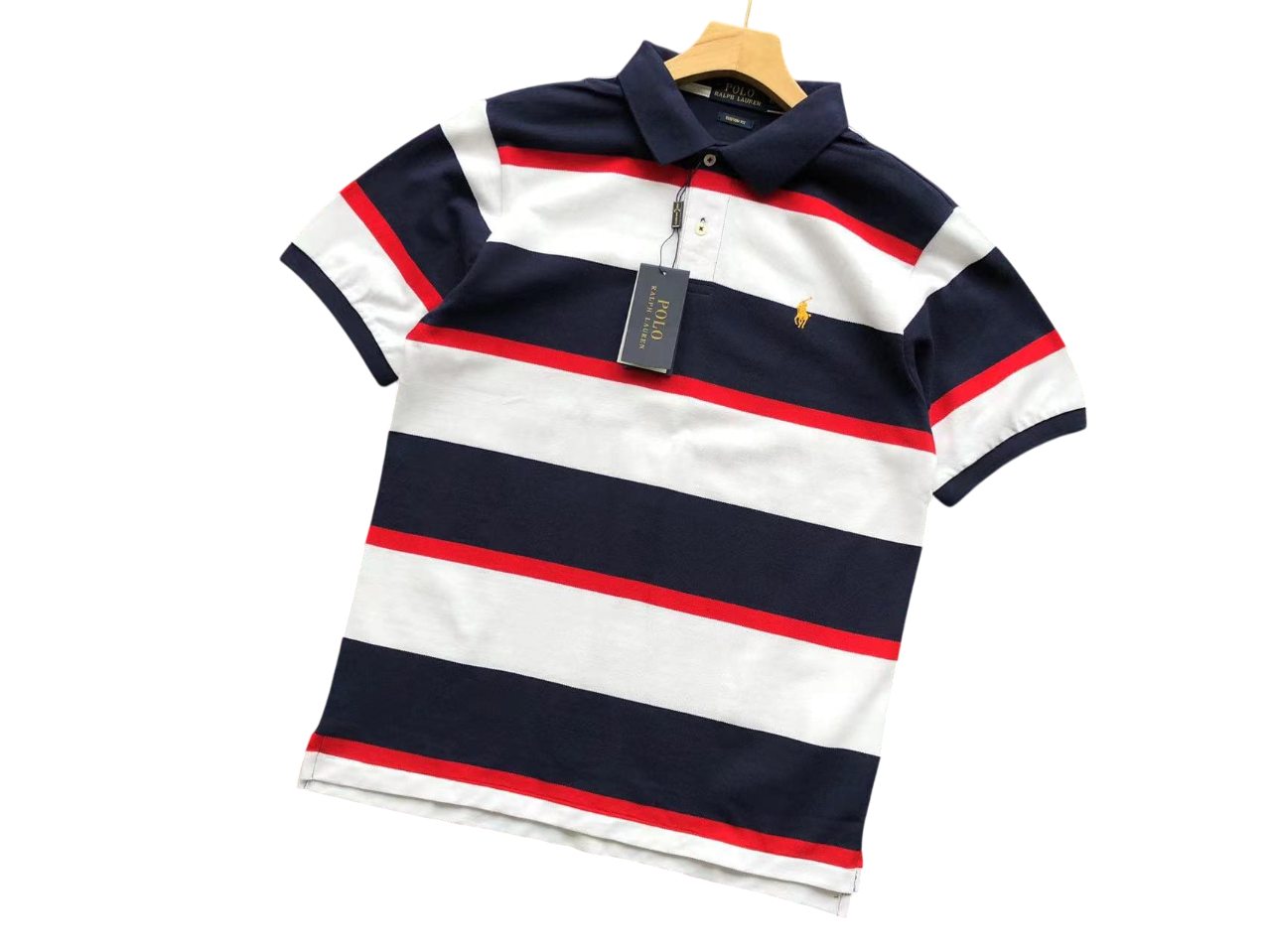 Ralph Lauren Multi Stripes Polo Navy/White/Red