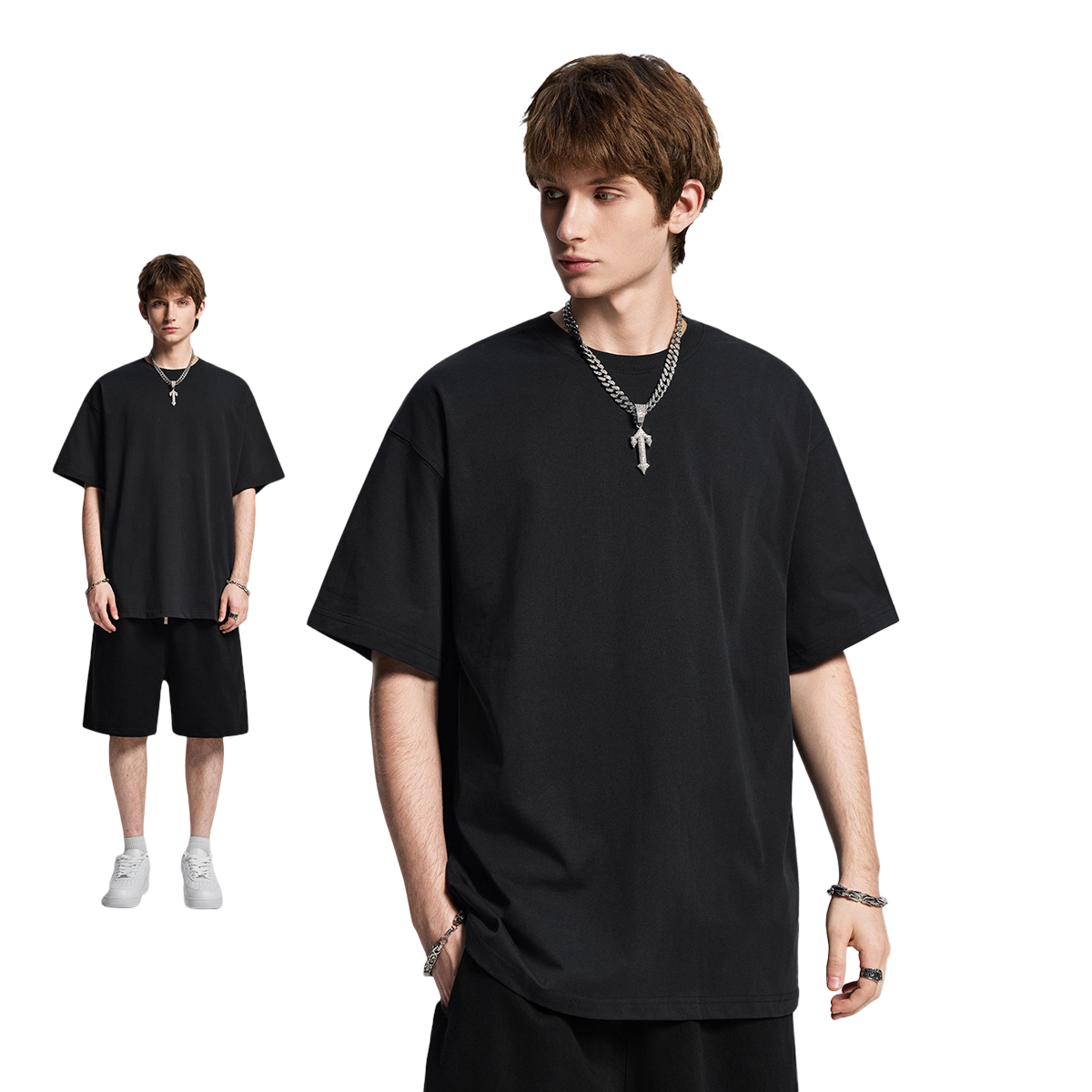 21Dripzz Essential Oversized Tee – Black