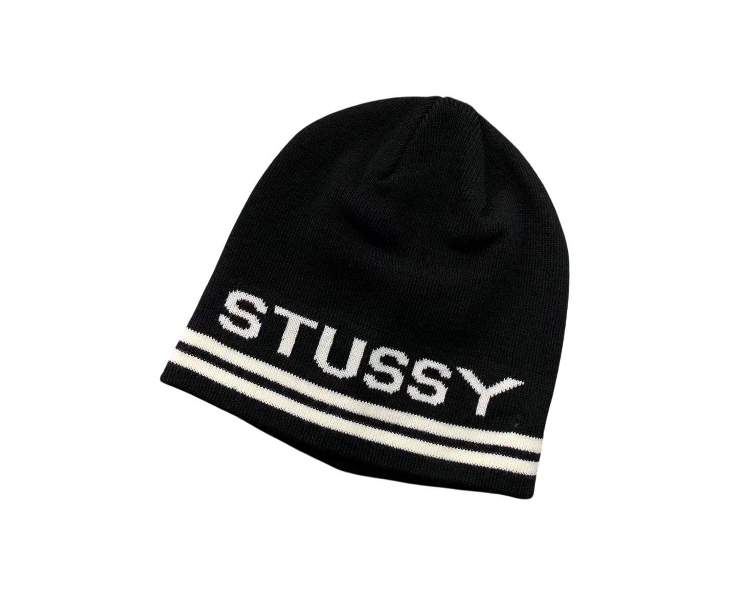 Stussy Striped Beanie Black
