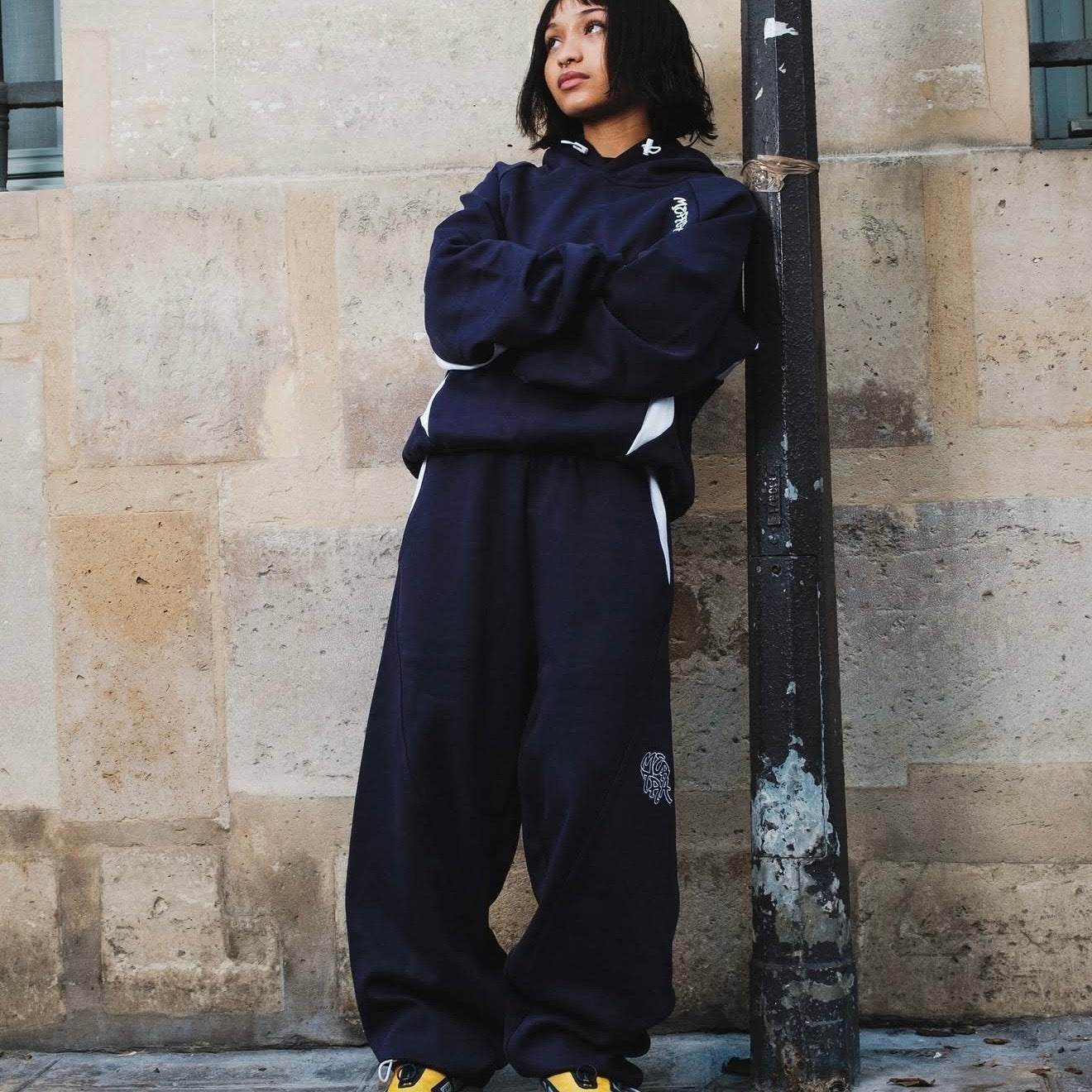 MERTRA Bigstep Hoodie Navy/White