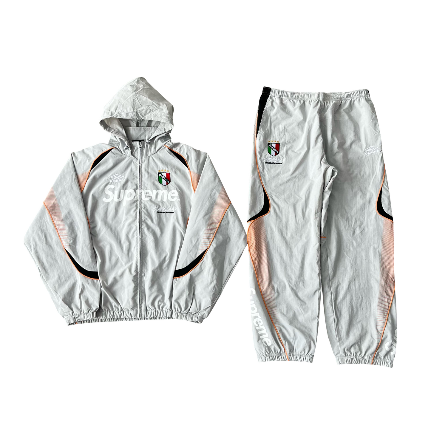 Supreme x Umbro Italia Shell Suit Jogging Grey