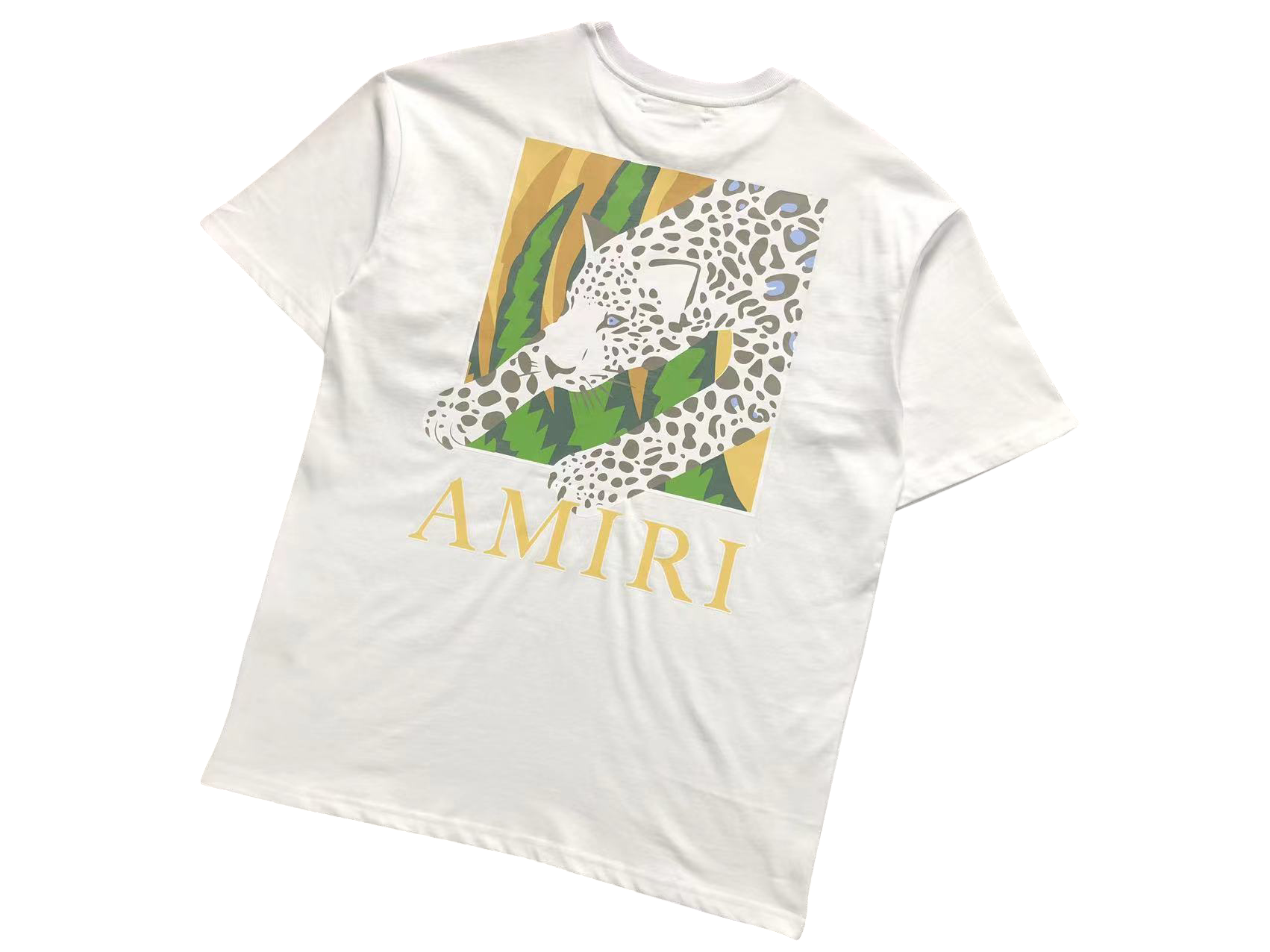 AMIRI Leopard Tee White