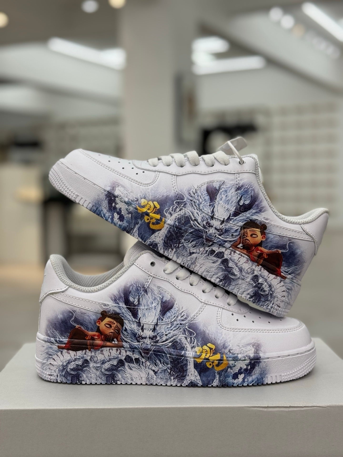 Nike Air Force 1 Low '07 White Custom Nezha & Ao Bing